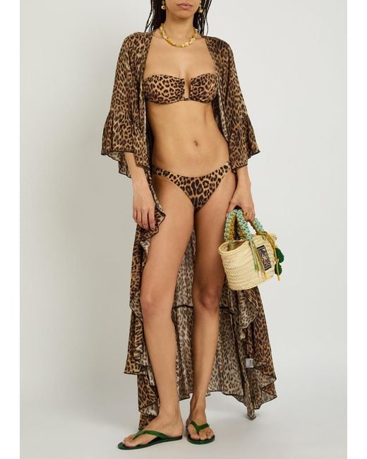 Melissa Odabash Natural Prague-Print Bikini Bottoms