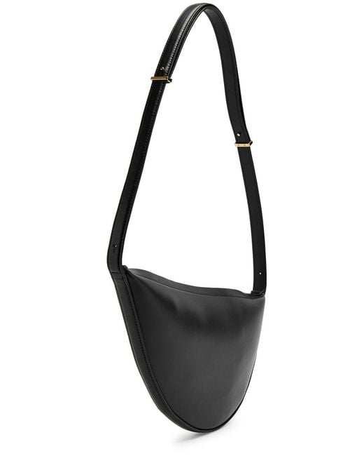 Totême  Black Totême Scoop Leather Shoulder Bag