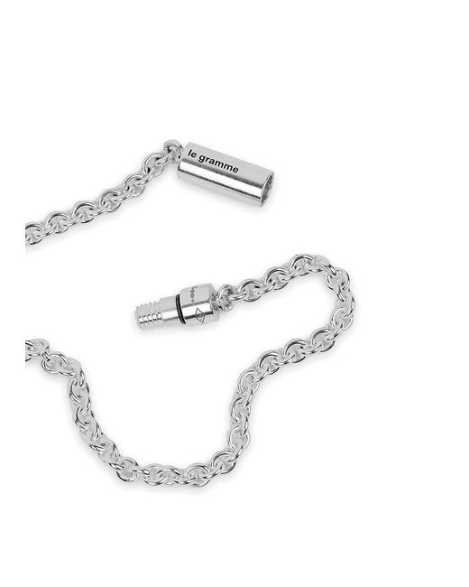 Le Gramme White 11g Polished Sterling Chain Bracelet for men