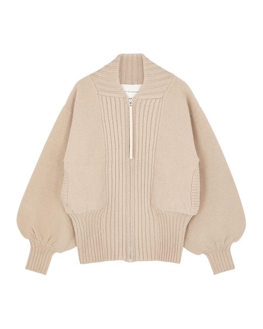 By Malene Birger Natural Bivona Ribbed Wool Jacket