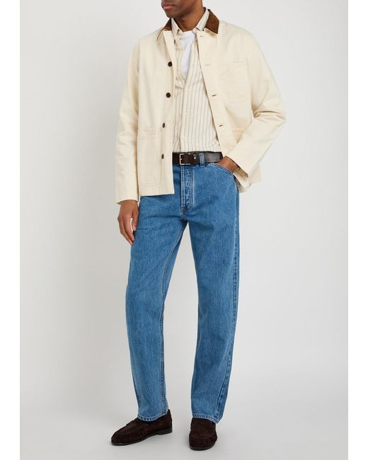 Drake's Blue Straight-Leg Denim Jeans for men
