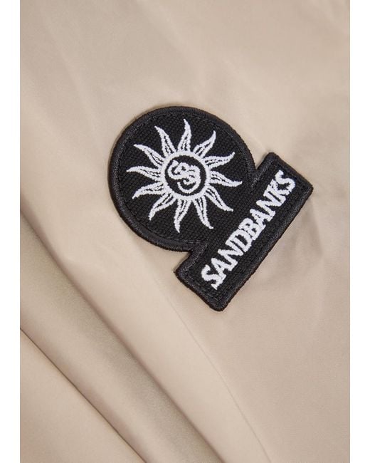 Sandbanks Natural Logo-Appliquéd Nylon Jacket for men
