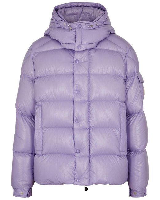 Moncler Purple Extraordinary Forever Maya Quilted Shell Jacket for men