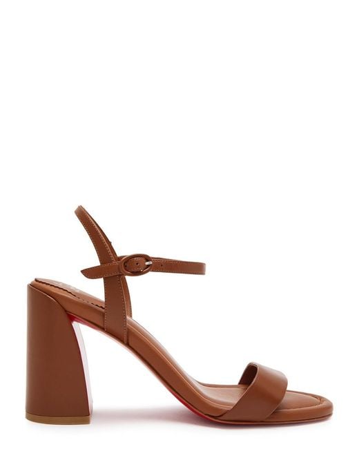 Christian Louboutin Brown Jane 85 Leather Sandals