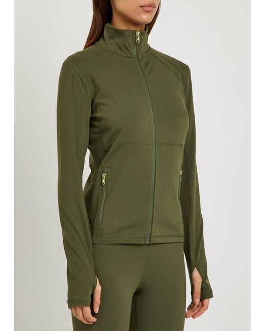 Now You Live Green Clayton Stretch-Jersey Jacket