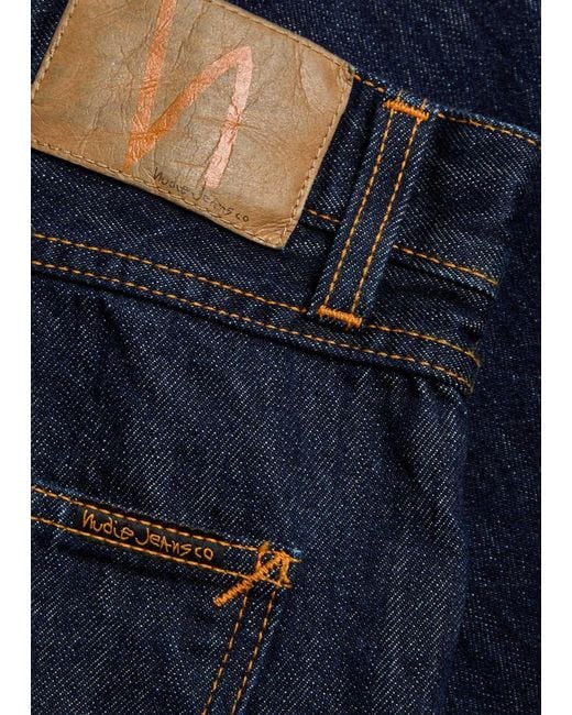 Nudie Jeans Blue Rad Rufus Straight-Leg Jeans for men