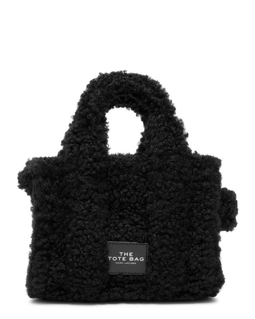 Marc Jacobs Black The Teddy Mini Faux Shearling Tote