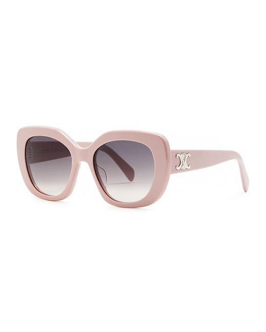 Céline Pink Oversized Round-frame Sunglasses