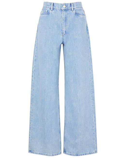 Wandler Denim Magnolia Light Blue Wide-leg Jeans | Lyst