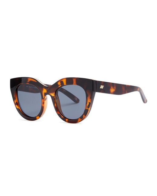 Le Specs Blue Air Heart Round Cat-eye Sunglasses for men