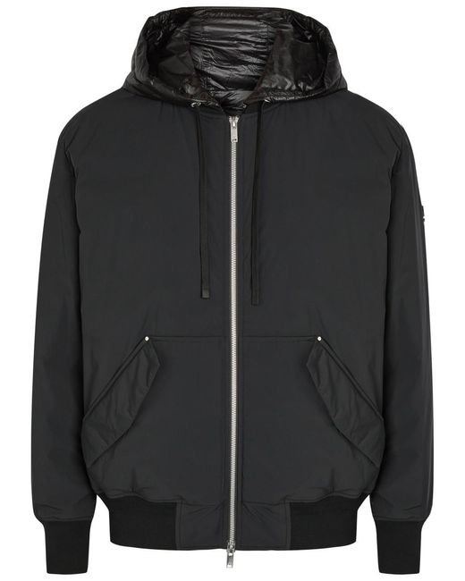 Moose Knuckles Black Brixton Padded Shell Jacket for men