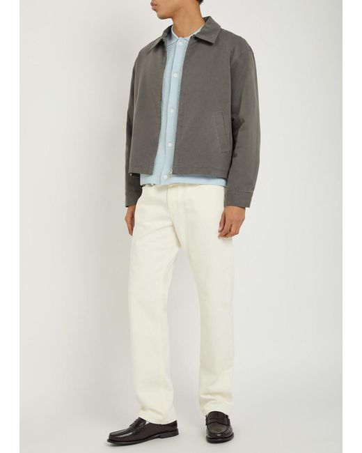 FRAME Gray Canvas Jacket for men
