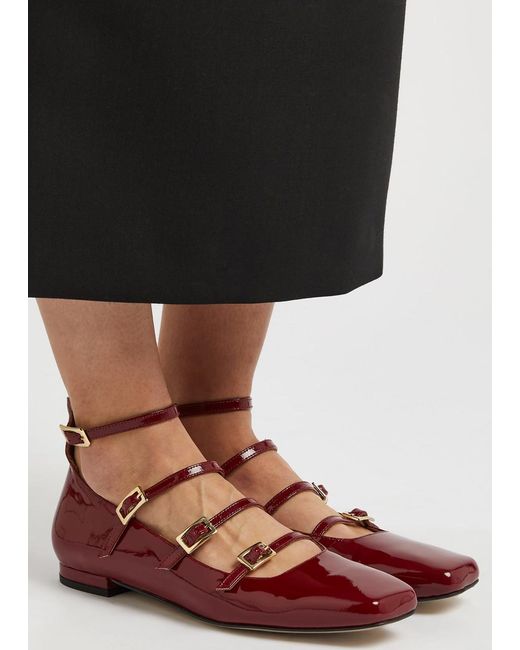 Alohas Red Luke Patent Leather Ballet Flats
