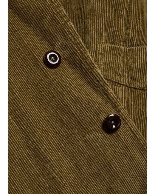 Drake's Green Corduroy Blazer for men