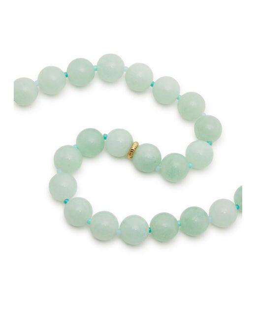 Anni Lu White Seafoam 18kt Gold-plated Beaded Necklace