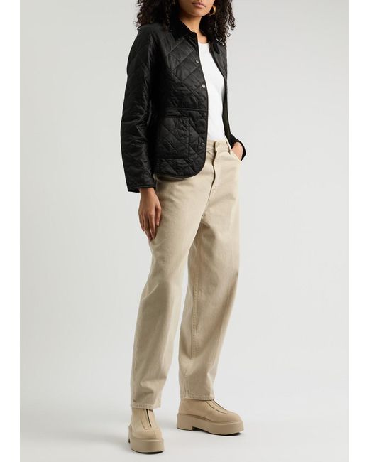Barbour Black Deveron Quilted Shell Jacket
