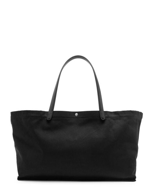 The Row Black Idaho Xl Canvas Tote Bag