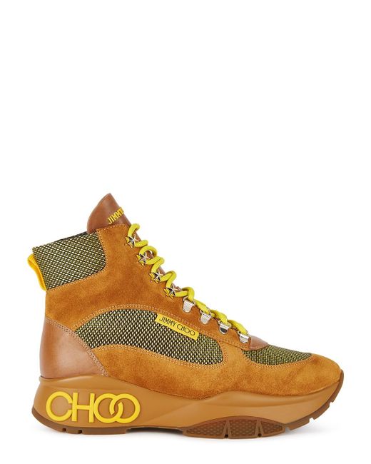 Jimmy Choo Yellow Inca High-top Sneakers