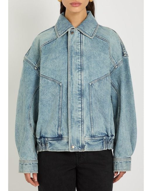 Saint Laurent Blue Panelled Jacket