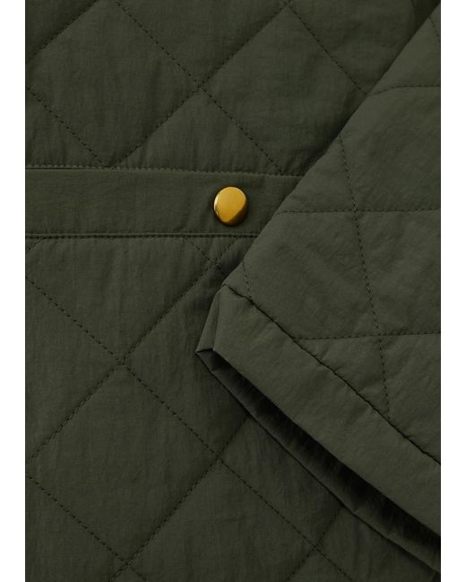 Kassl Green Quilted Shell Jacket