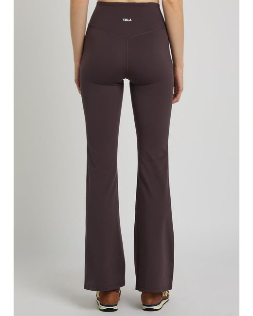 Tala Purple Dayflex Flare Stretch-Jersey Leggings