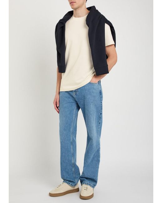 Boss Natural Crew-Neck Fine-Knit Cotton T-Shirt for men