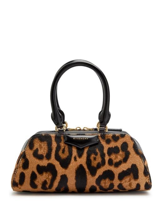 Givenchy Multicolor Antigona East-West Mini-Print Calf Hair Cross-Body Bag