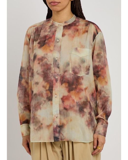 Isabel Marant Pink Mexika Printed Cotton Blouse