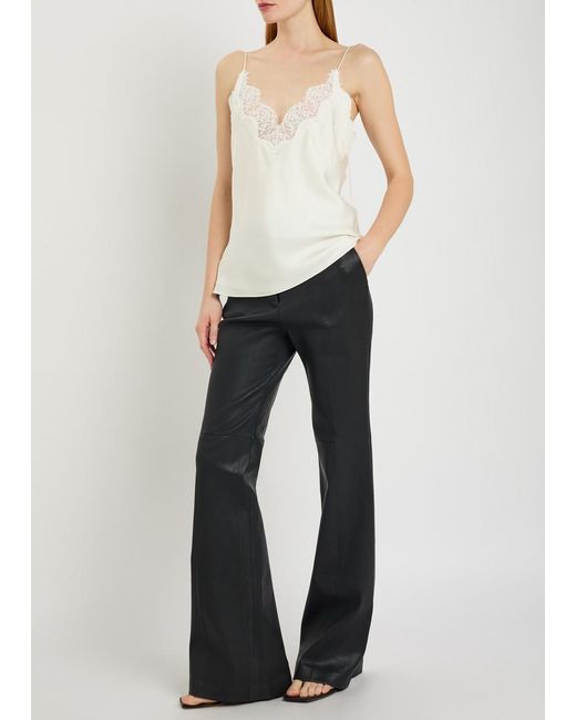Joseph Black Tafira Leather Trousers