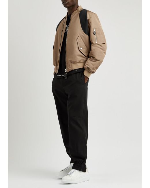 Alexander McQueen Natural Harness Nylon Bomber Jacket for men