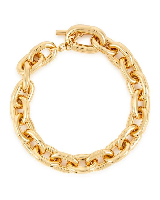 Rabanne Metallic Xl Link Chain Necklace