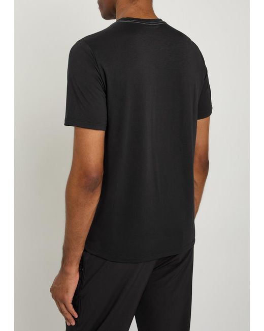 vuori Black Current Tech Jersey T-Shirt for men