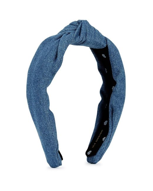 Lele Sadoughi Blue Knotted Headband