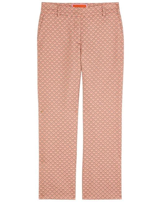 LaDoubleJ Pink 24/7 Tulip-Jacquard Trousers