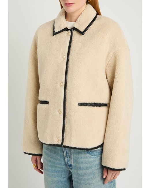 Anine Bing Natural Camden Teddy Jacket