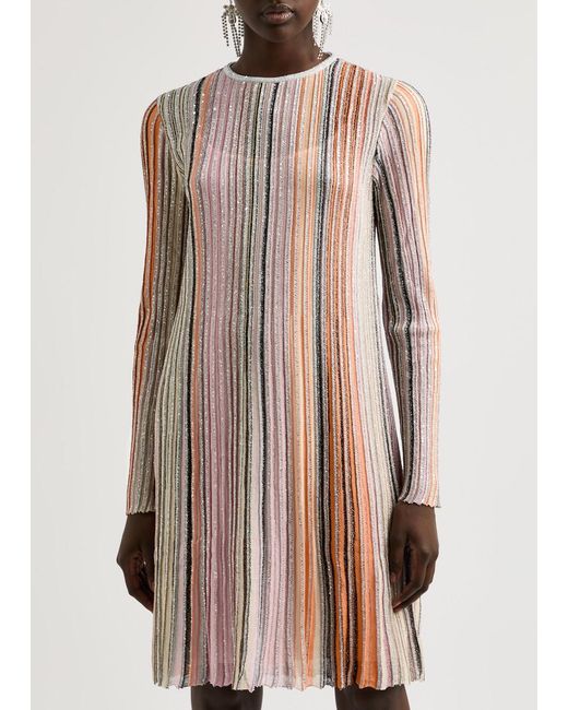 Missoni metallic striped dress best sale