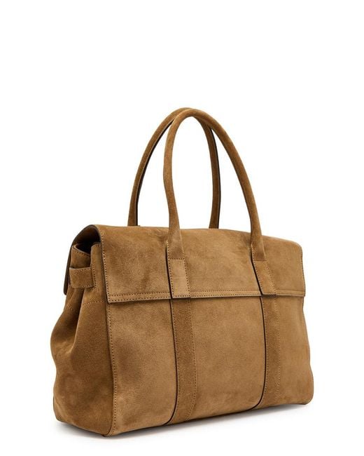 Mulberry Brown Bayswater Small Suede Shoulder Bag