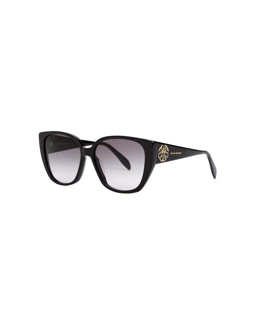 Alexander McQueen Black Oversized Sunglasses, Sunglasses