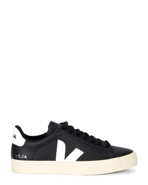 Vejas Campo Black Leather Sneakers - Lyst