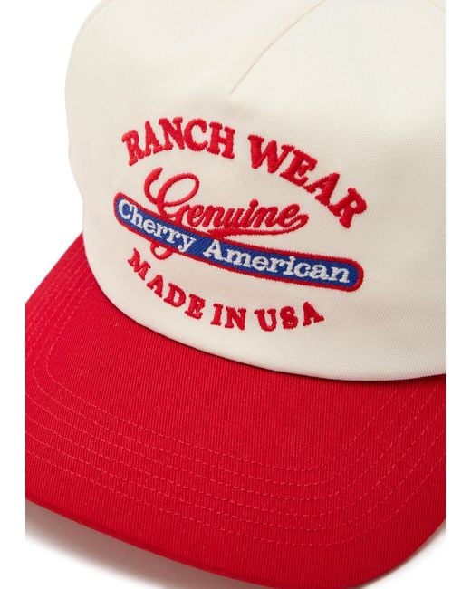 CHERRY LA Ranchwear 5 Panel Embroidered Canvas Cap for men