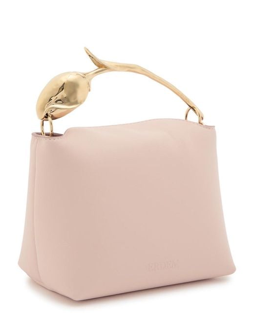 Erdem Pink Bloom Mini Leather Top Handle Bag
