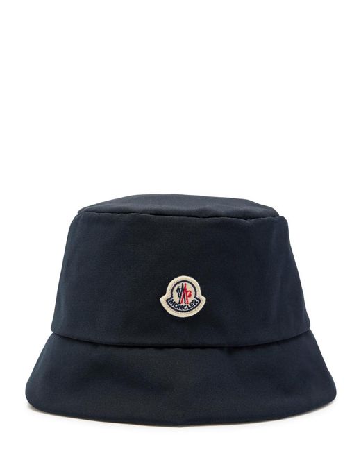 Moncler Blue Reversible Quilted Nylon Bucket Hat