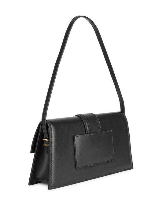 Jacquemus Black Le Bambino Long Leather Top Handle Bag