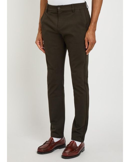 PAIGE Gray Stafford Slim-Leg Jersey Trousers for men