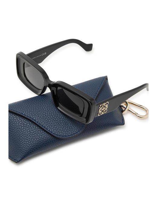 Loewe Black Rectangle-frame Sunglasses