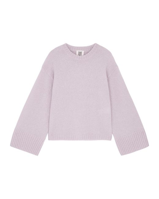 By Malene Birger Pink Cierra Wool-blend Knit Sweater