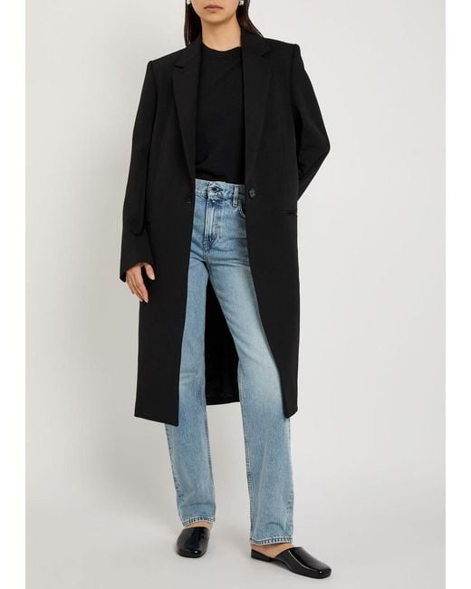 Totême  Black Wool-Blend Coat