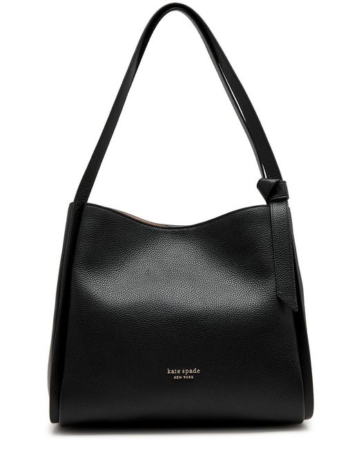 Kate Spade Black Knott Large Leather Shoulder Bag
