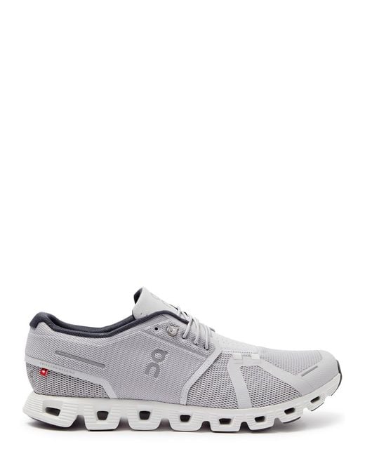 On Shoes Gray Cloud 5 Mesh Sneakers for men