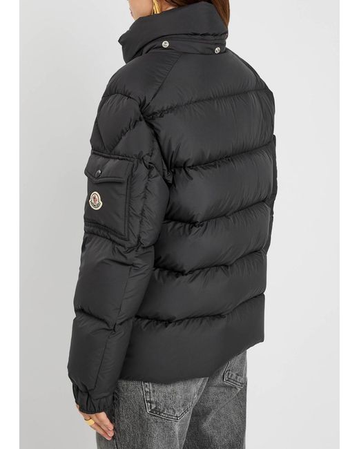 Moncler Black Maya 70 Hooded Quilted Shell Jacket